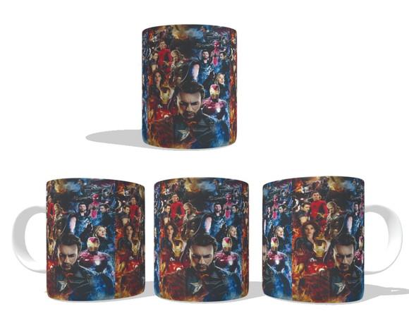 Caneca Capitão América Vingadores Guerra Infinita
