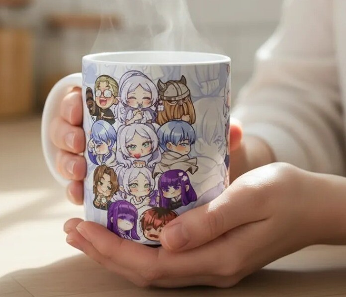 Caneca Frieren Chibi Cute Anime