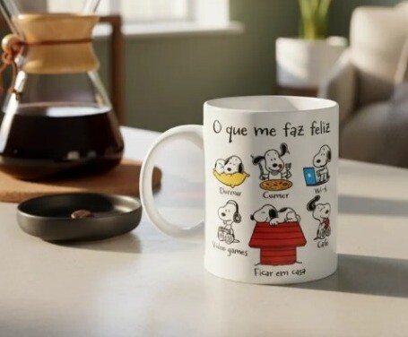 Caneca O Que Me Faz Feliz