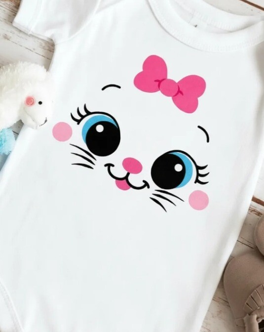 Body Para Bebê Gatinha Marie Menina