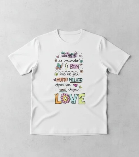 Camiseta Namorados Declaração