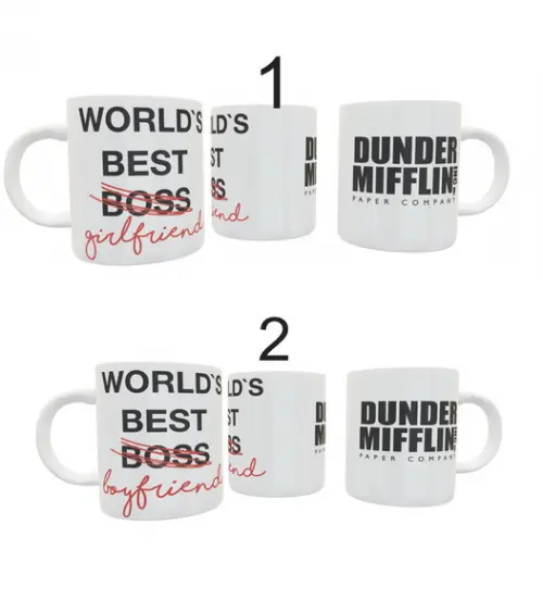 Caneca The Office Best Girlfriend ou Best Boyfriend