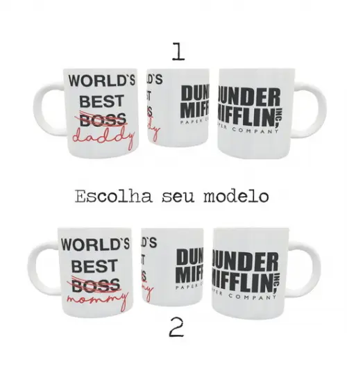 Caneca World's Best Mommy ou Daddy (melhor Pai, Melhor Mãe)