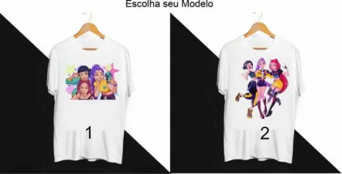 Camiseta Guerreiras do Kpop Escolha Seu Modelo