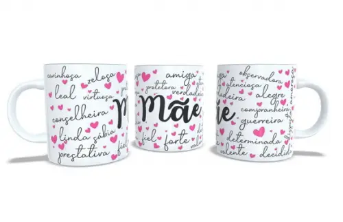 Caneca Qualidades de Mãe Mamãe