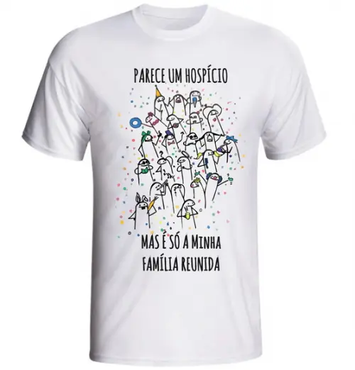 Camiseta Flork Parece Um Hospicio Mas É Só Minha Familia