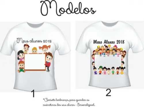 Camiseta Professora - Professor - Lembrança dos Alunos