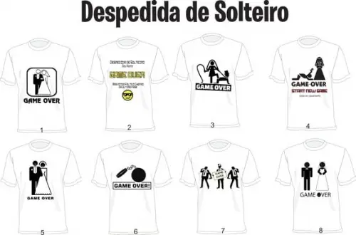 Camiseta Despedida de Solteiro - Game Over - Noivo