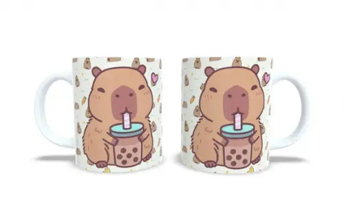 Caneca Capivara Fofa Cute Capybara