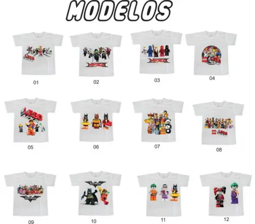 Camiseta Camisa Infantil / Adulto Lego Movie