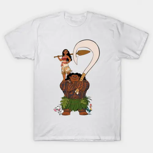 Camiseta Moana Maui Cartoon