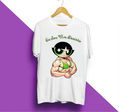 Camiseta Eu Sou Um Docinho Academia Gym Super Poderosas