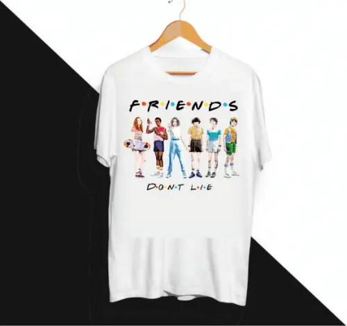 Camiseta Friends Don't Lie - Stranger Things