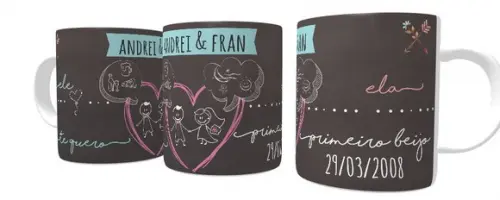 Caneca Namorados - Aniversário de Namoro - Personalizada