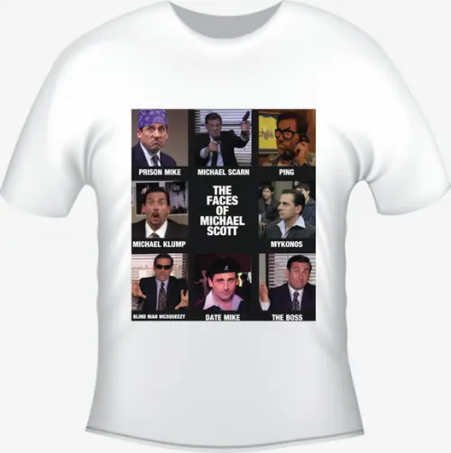 Camiseta The Office - Michael Scott Faces