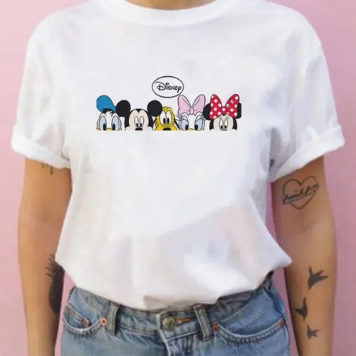 Camiseta Escondidinhos Mickey Minnie Donald Margarida Pateta