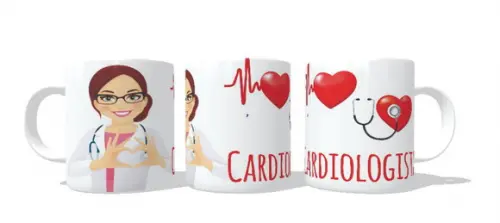Caneca Profissão Médica Cardiologista- Personalizada