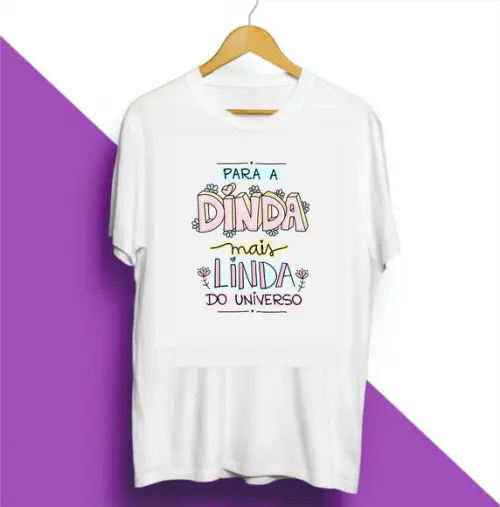 Camiseta Presente para Dinda Madrinha