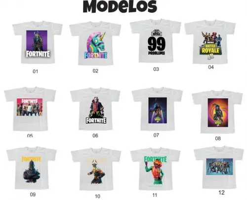 Camiseta Fo.r.t.n.i.t.e Adulto Infantil - Escolha seu Modelo