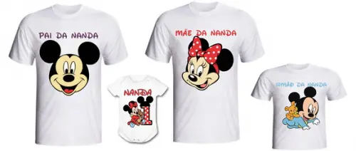 Camiseta Kit Baby Disney Kit /04 - Personalizada