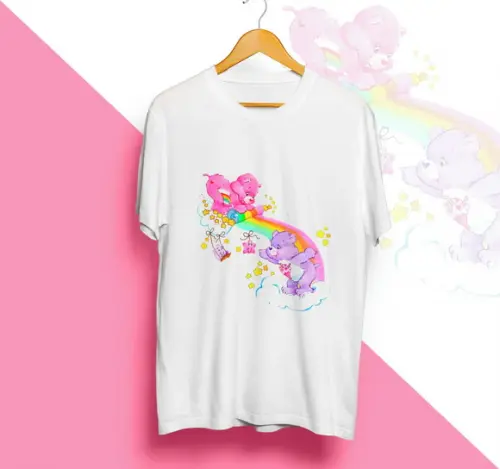 Camiseta Ursinhos Carinhosos Care Bears Rainbow