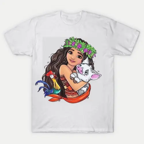 Camiseta Moana Cute Friends