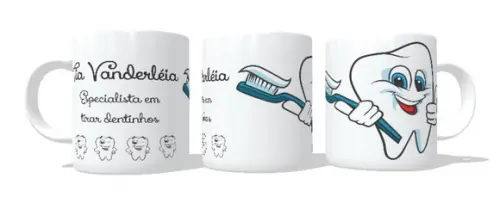 Caneca Personalize - Dentista - Assistente De Dentista