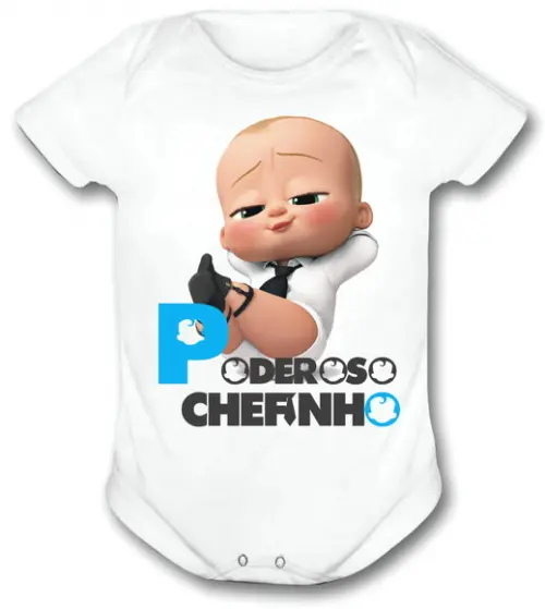 Body Para Bebê Poderoso Chefinho