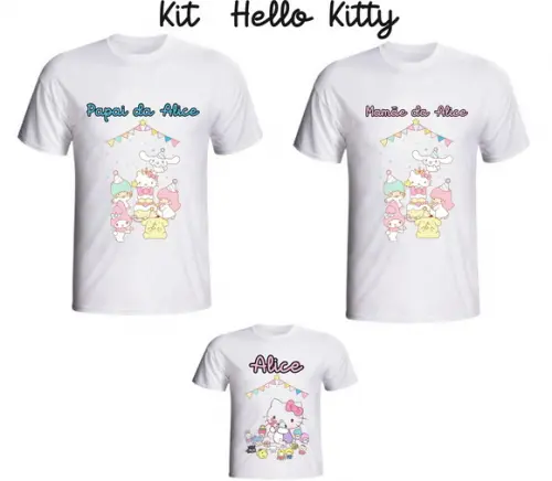 Camiseta Hello K.i.t.t.y Kit /03 Camisetas - Personalizada