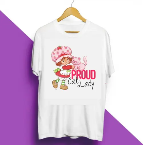 Camiseta Moranguinho Proud Cat Lady