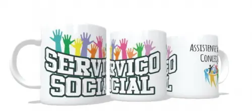 Caneca Assistente Social - Serviço Social - Personalize