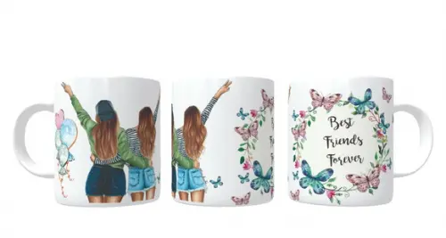 Caneca Best Friends Forever Amigas