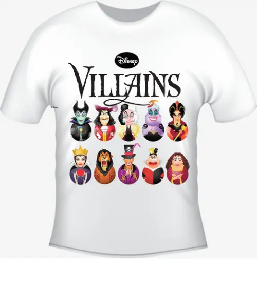 Camiseta Vilões Vilãs