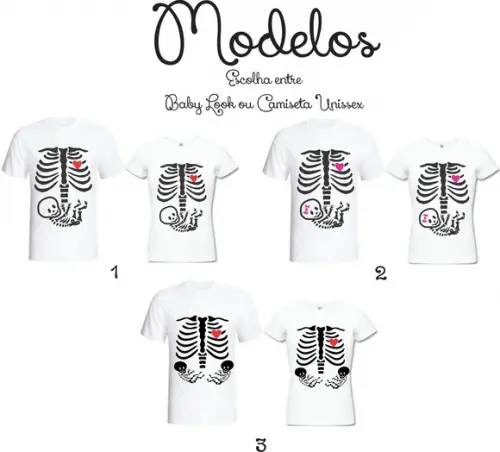 Camiseta Raio X Menina ou Menino Chá de Bebê Chá de fralda