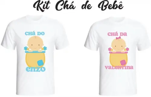 Camiseta Chá de Bebê - Personalizada
