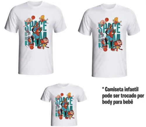 Camiseta Looney Tunes Space Jam 2 Kit c/03