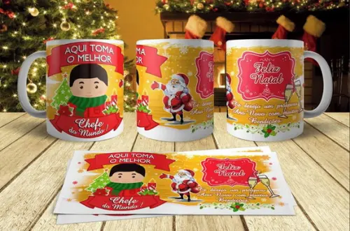 Caneca Lembrança Natal Melhor Chefe - Escolha seu modelo