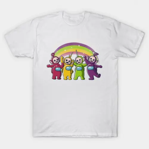 Camiseta Among Us They Are Among Us Funny Teletubbies Game