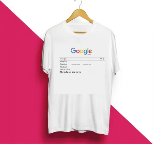Camiseta Ano Novo Google Reveillon