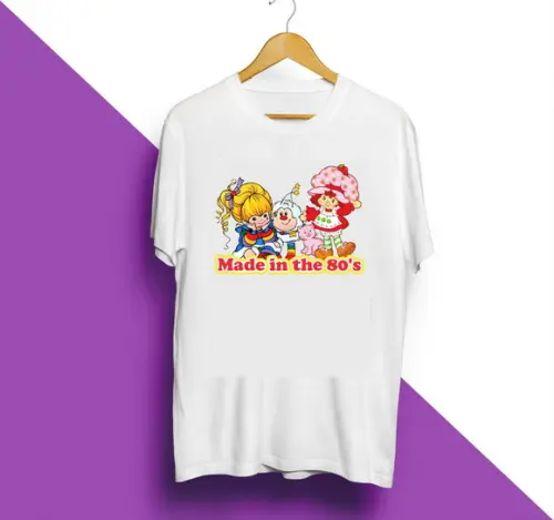 Camiseta Made In The 80 Moranguinho Rainbow Brite Escolha