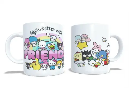 Caneca Life Is Better With Friends Kawaii Mode
