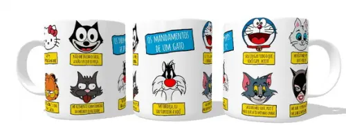 Caneca Mandamentos de Um Gato