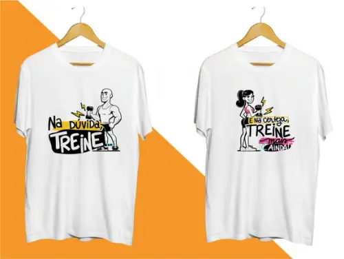 Camiseta Casal Fitness- Kit C/02 - Namorados Casal