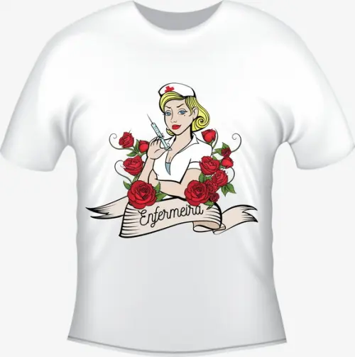 Camiseta Profissão Curso Enfermagem