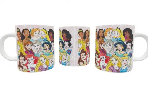 Caneca Princesas Draw Disney