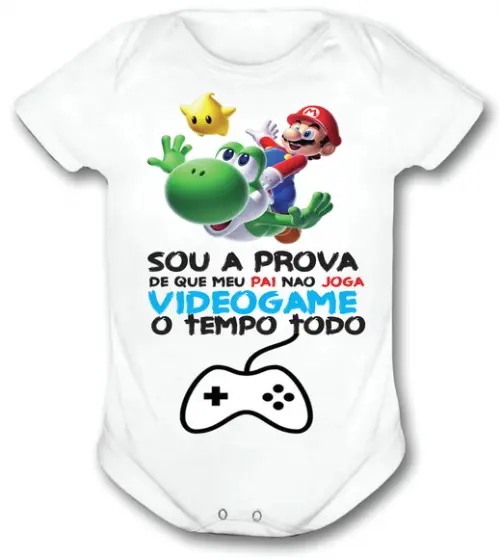 Body Super Mario Prova Que O Papai Não Joga Só Videogame