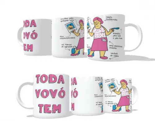 Caneca Avó - Vovó - Todo mundo tem