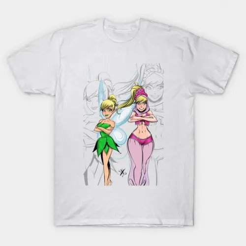 Camiseta Tinker Bell And Jeannie Fairy Dreams And Wishes