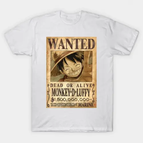Camiseta Monkey.d.luffy Wanted One Piece