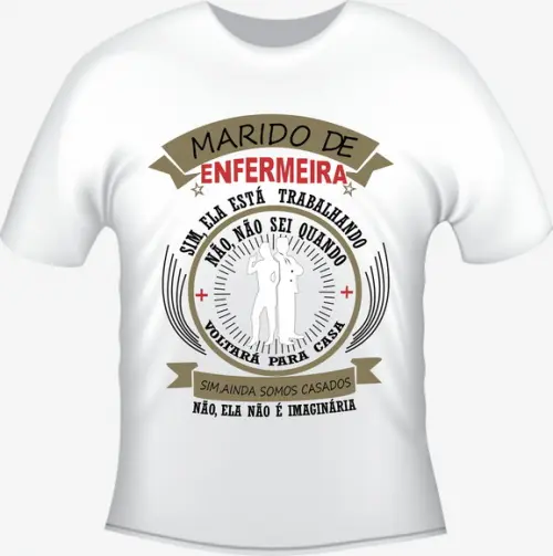 Camiseta Divertida Marido de Enfermeira